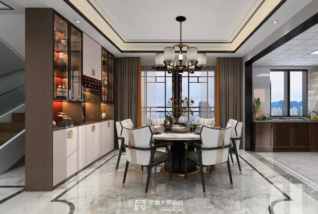  蒙地卡羅巖板餐廳效果圖